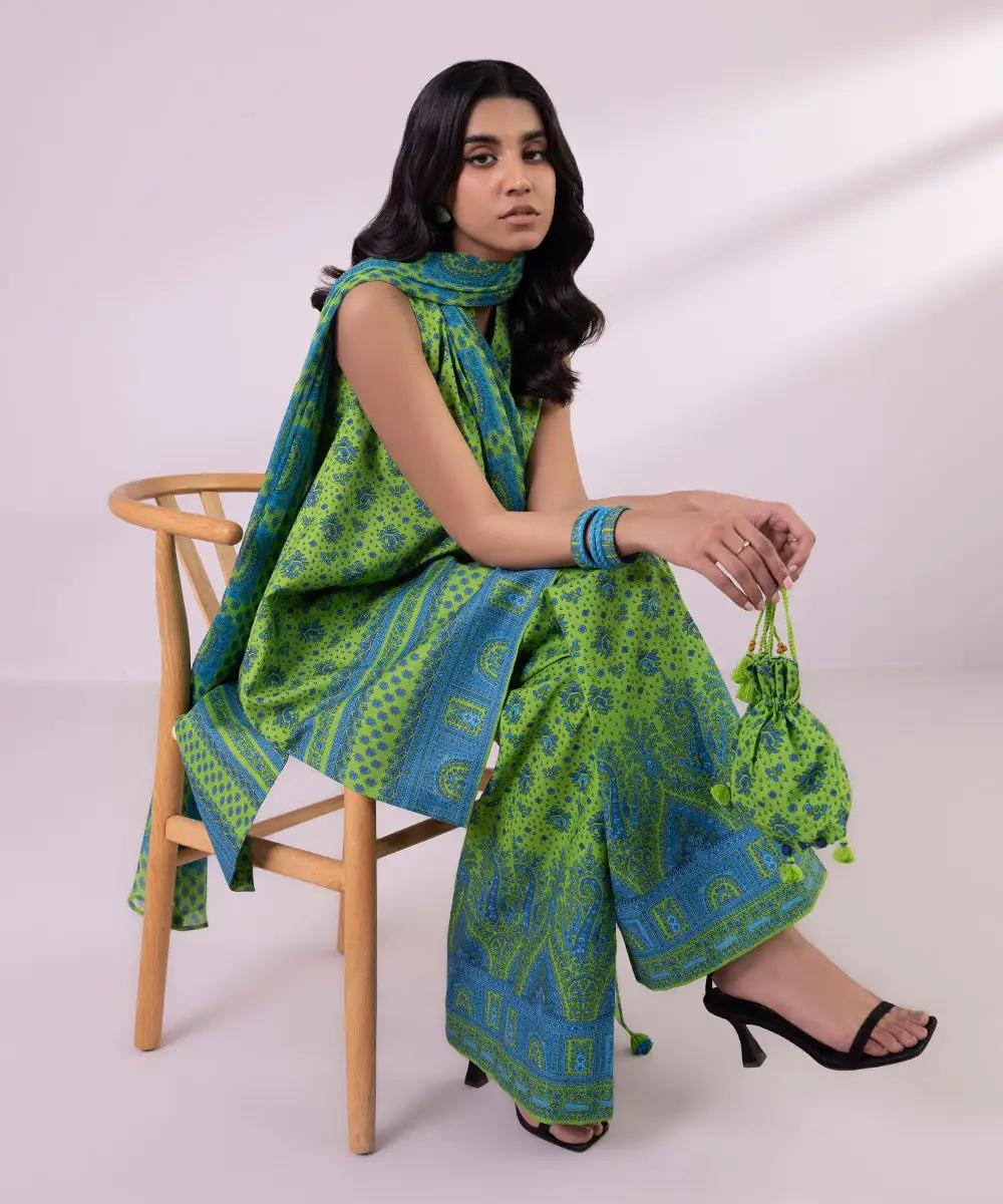 3 Piece - Printed Lawn Suit