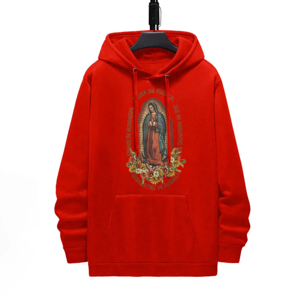 GOD DESIGNED PATTERN PRINTED HOODIE