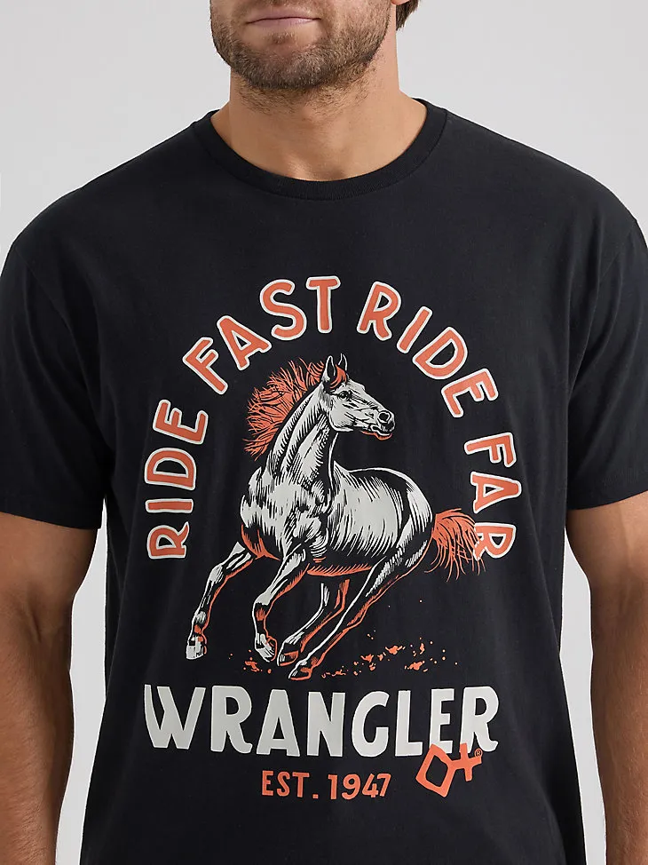 WRANGLER X DIAMOND CROSS SPURS DOWN EYES UP TEE IN BRIGHT WHITE