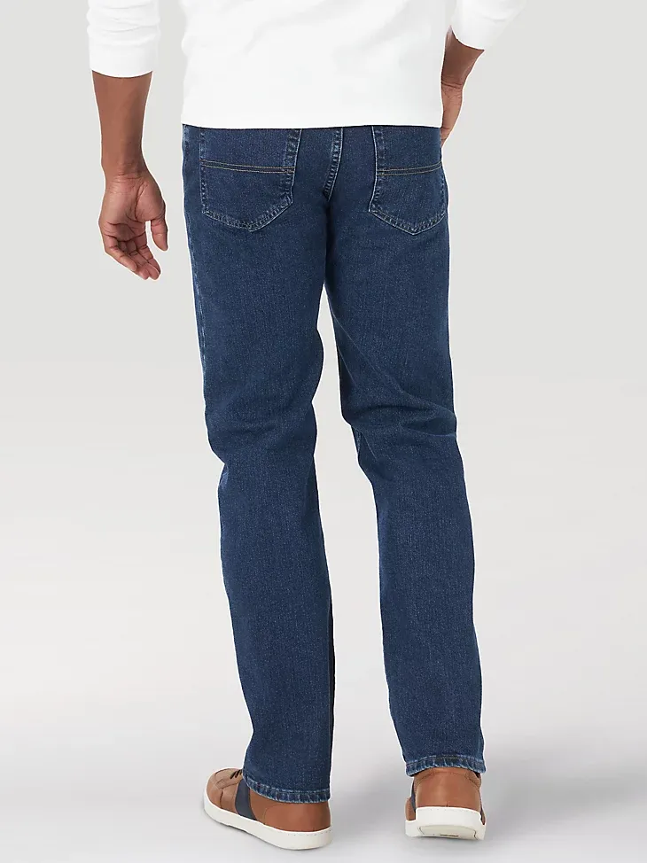 MEN'S WRANGLER AUTHENTICS® REGULAR FIT COMFORT WAIST JEAN IN BLUE OCEAN