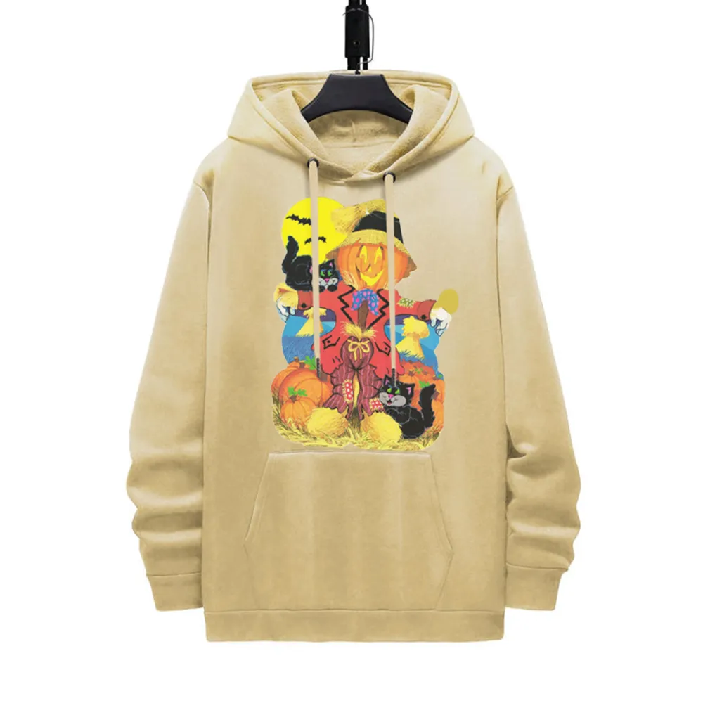 Scarecrow and Cat Halloween Hoodie