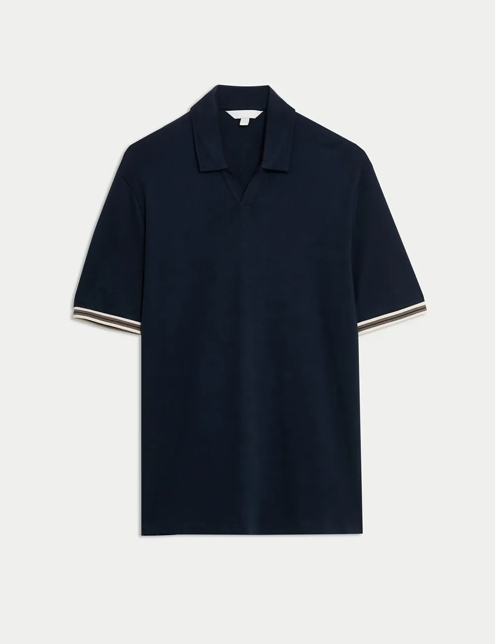 Pure Cotton Tipped Polo Shirt