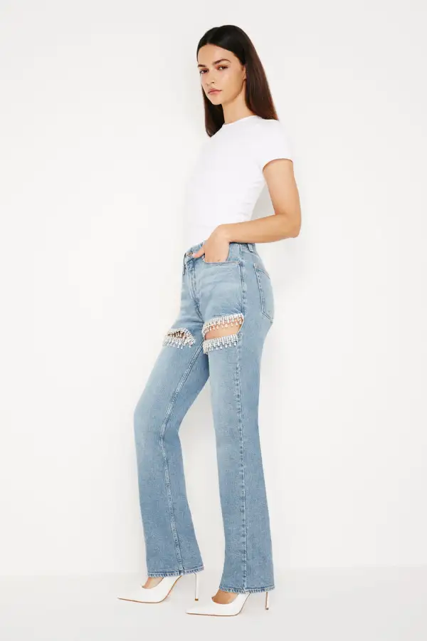 GOOD ICON STRAIGHT DIAMOND JEANS