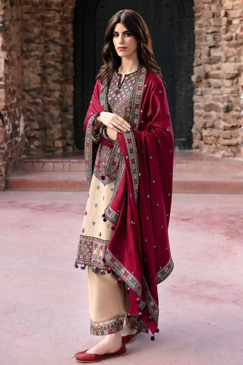 EMBROIDERED SLUB KHADDAR SETS