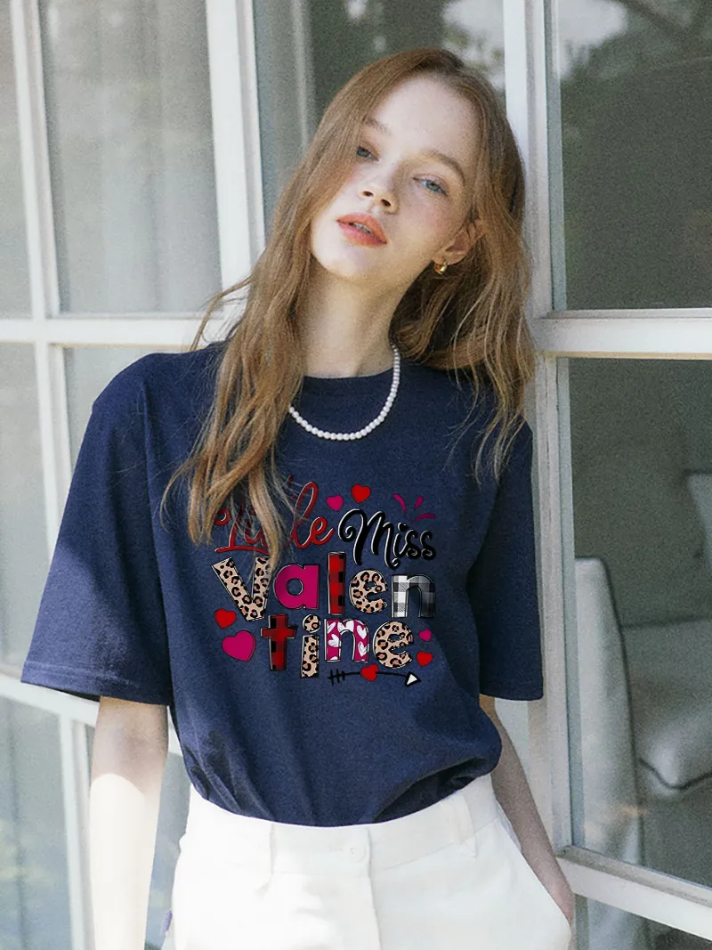 Women's Letter Love Printed T-shirt