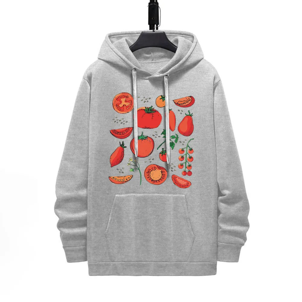 TOMATO PATTERN PRINTED HOODIE