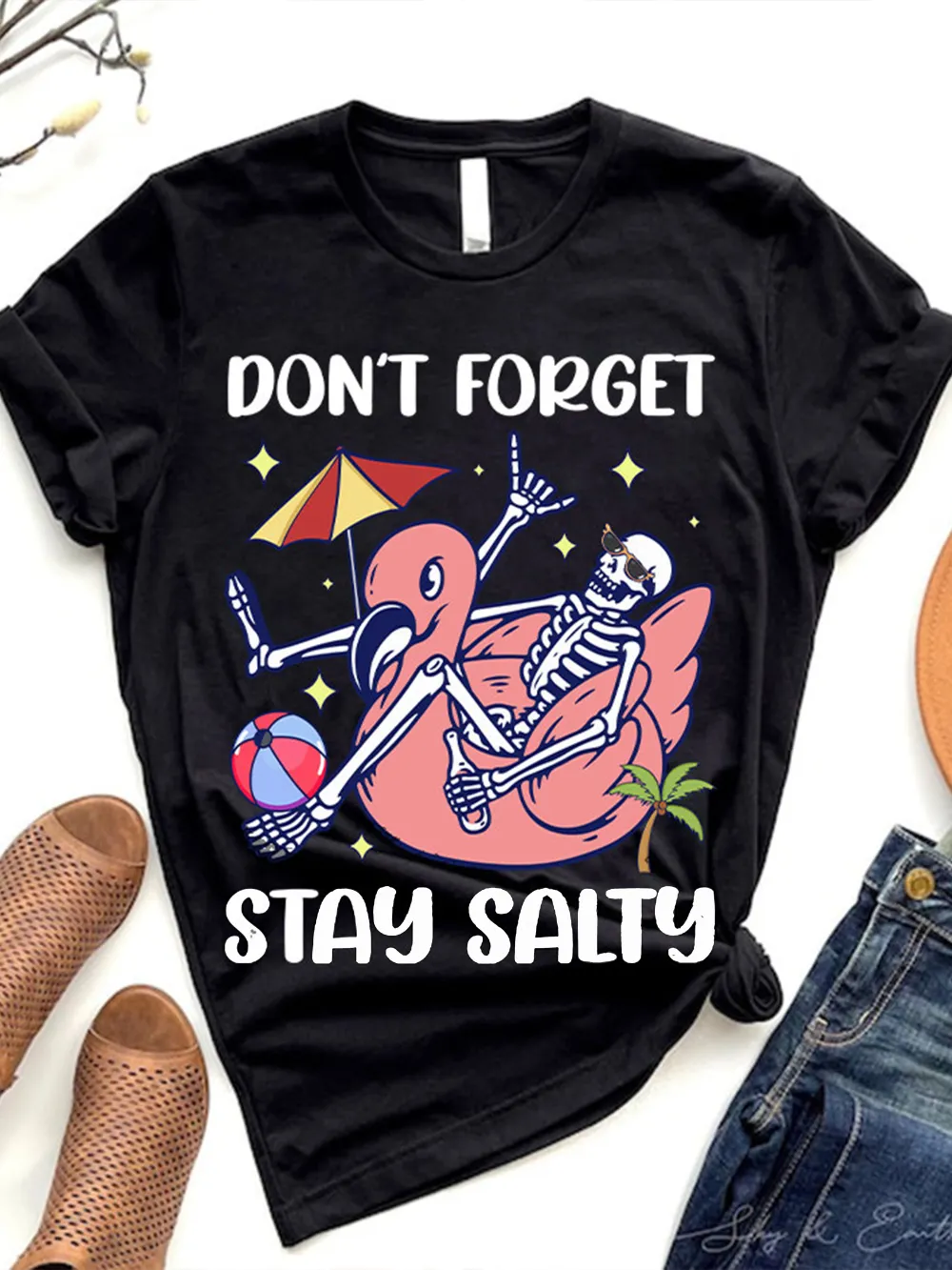 Don't Be Salty Women's Fashion Short sleeved T-shirt