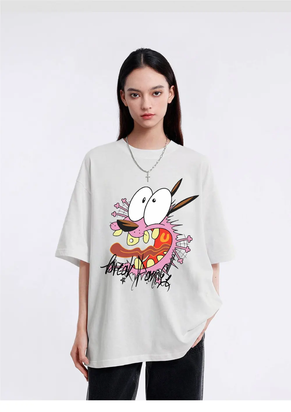 Women's Cute Cartoon Printed T-shirt