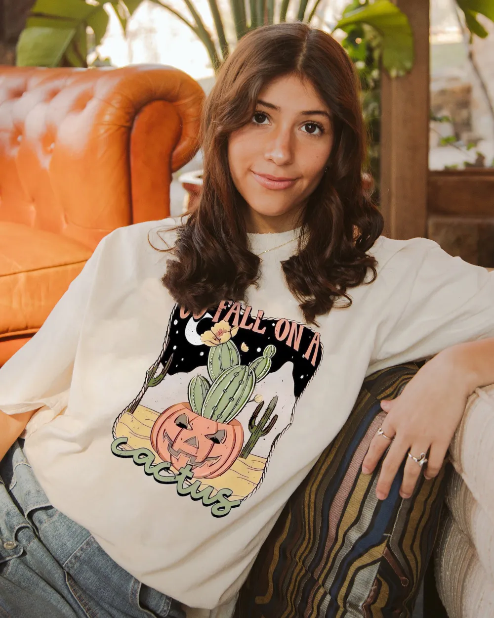 Women's Pumpkin Halloween Printed T-shirt