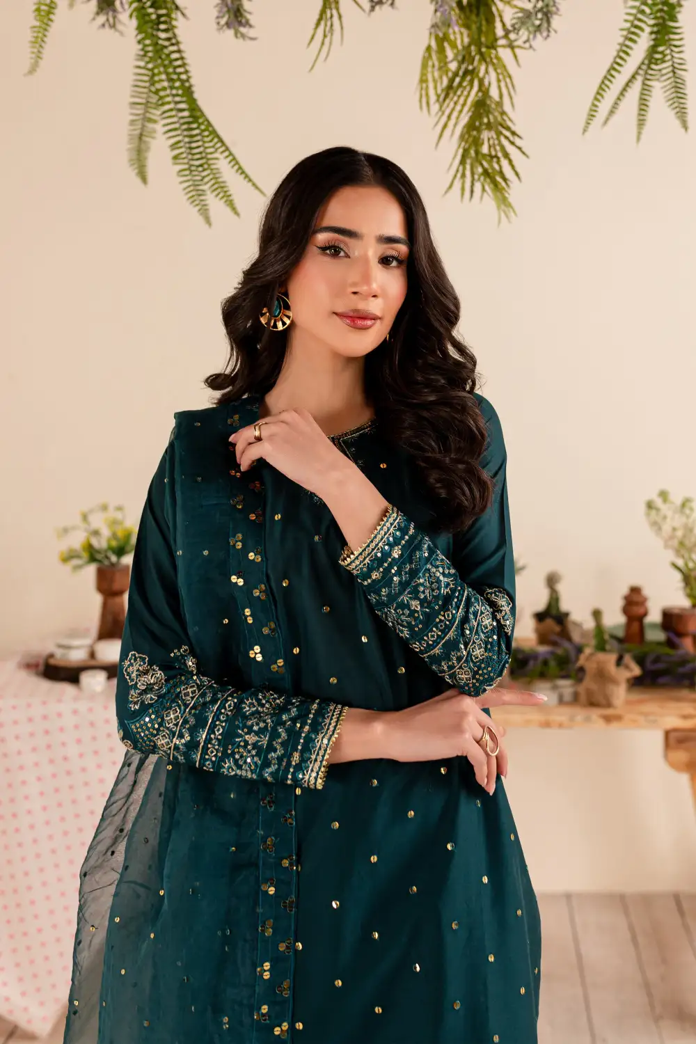 Theo 3Pc - Embroidered Lawn Dress