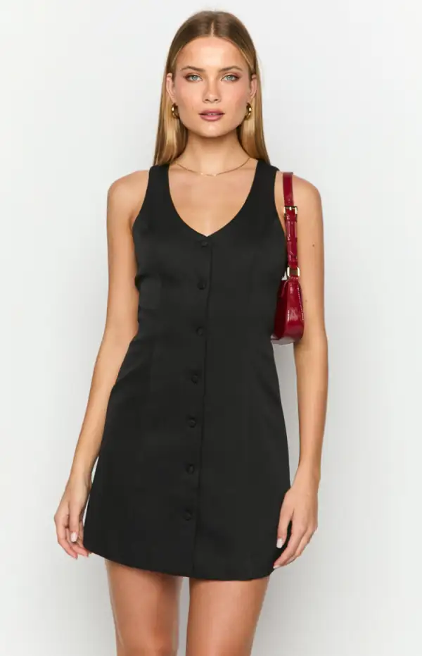 Jenny Black Mini Dress