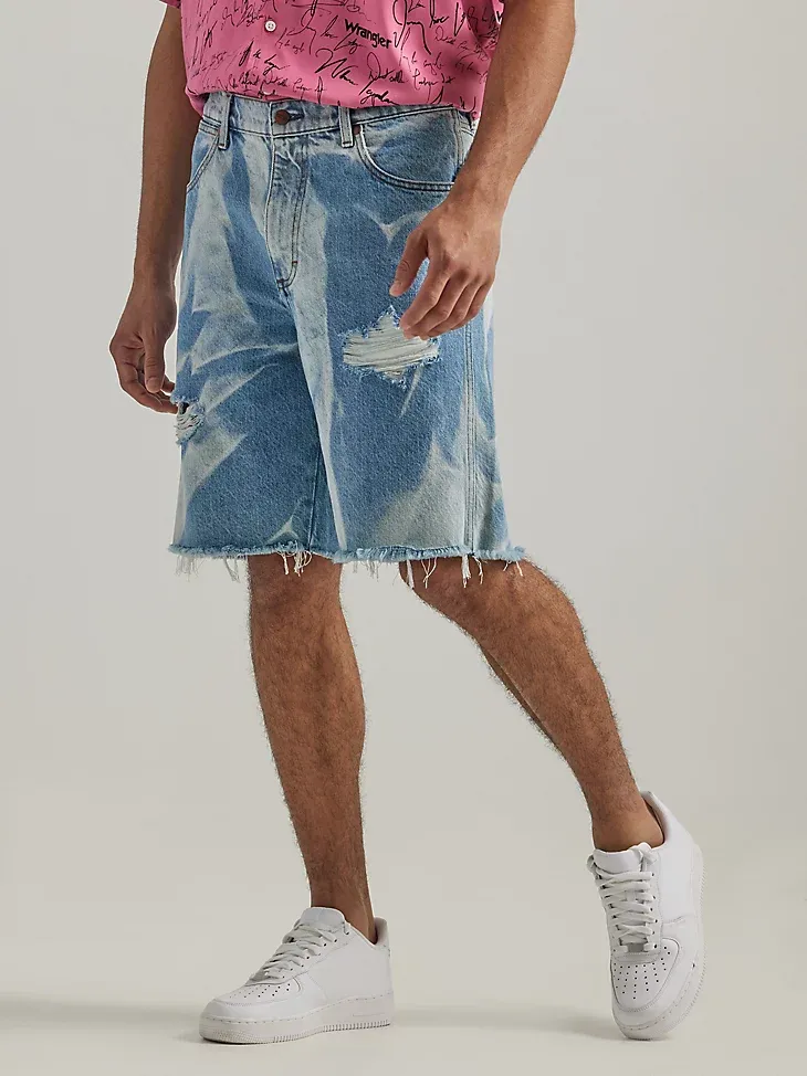 MEN'S LOOSE FIT DENIM SHORT IN BODARK