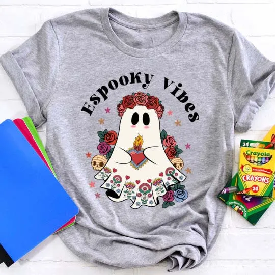 Espooky Vibes Spanish Teacher T-Shirt