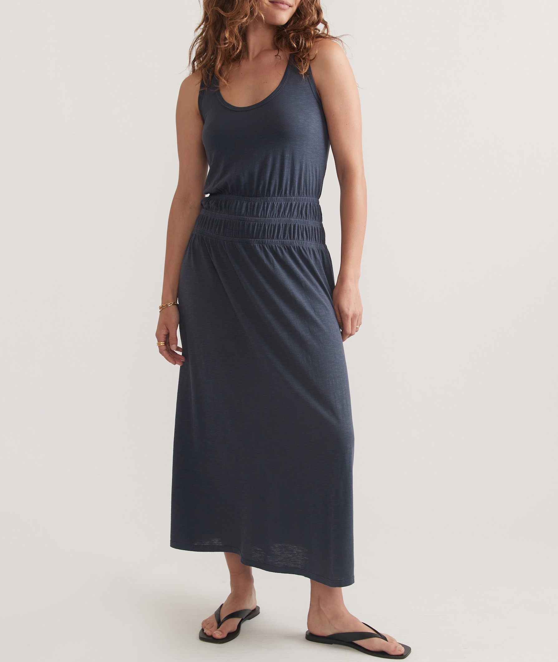 Juliet Slub Midi Dress