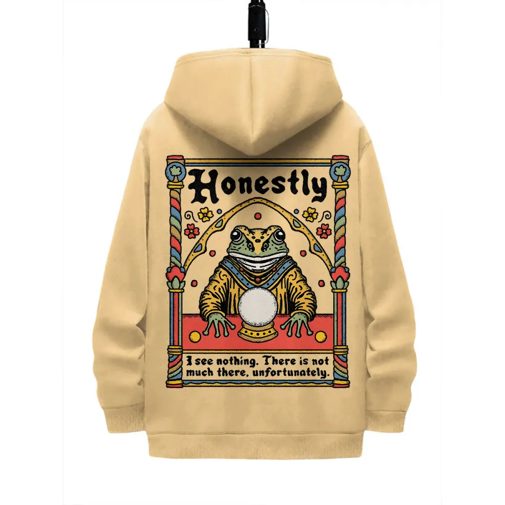 FORTUNE TELLER PATTERN PRINTED HOODIE