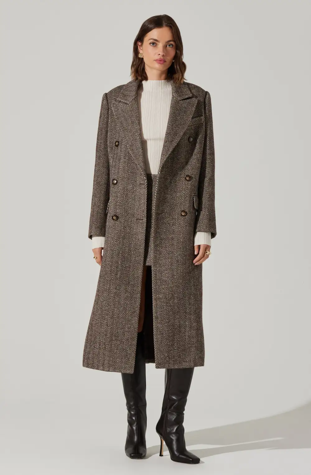 Morana Herringbone Coat