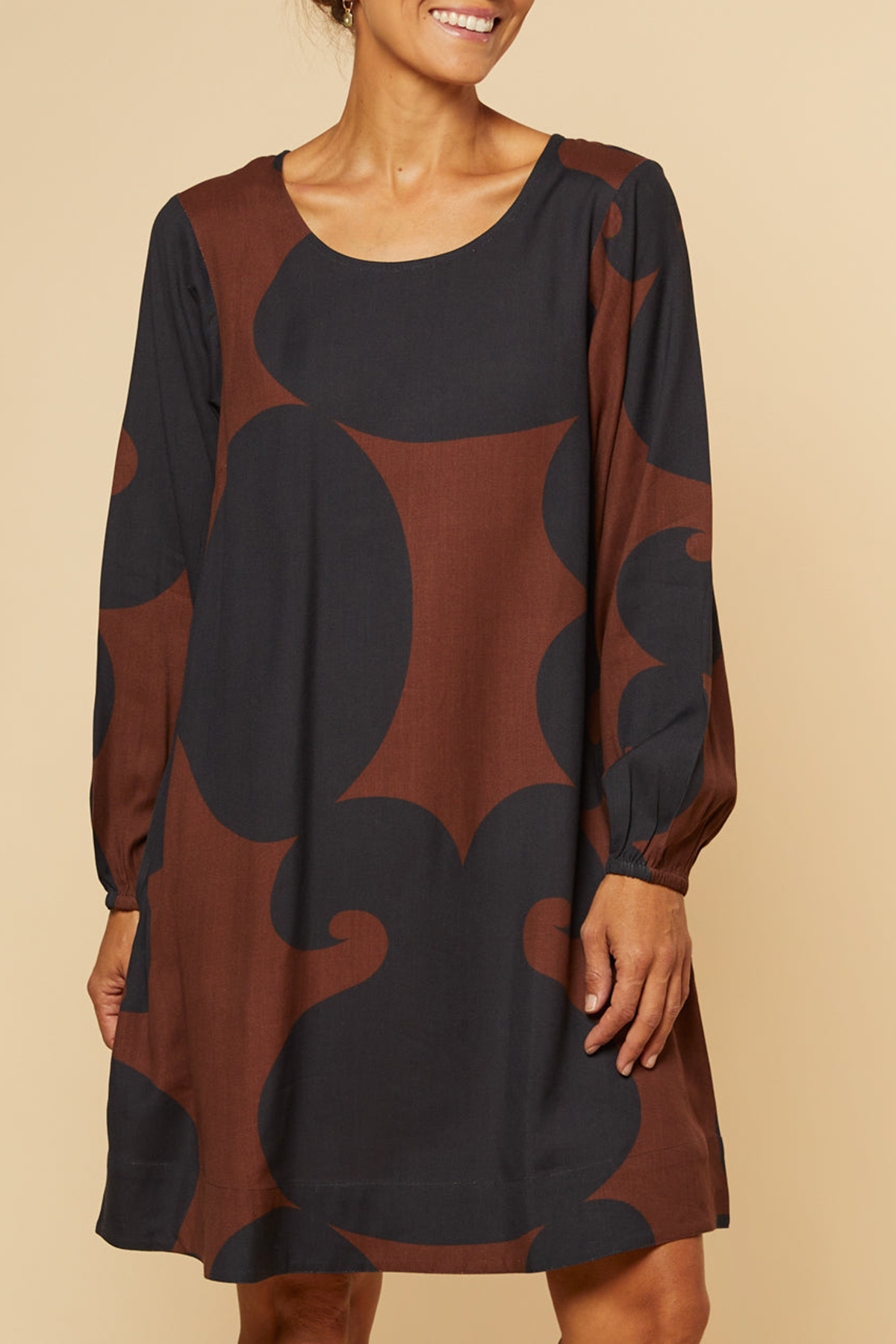 Hazel Short A-Line Tunic Dress in Soho