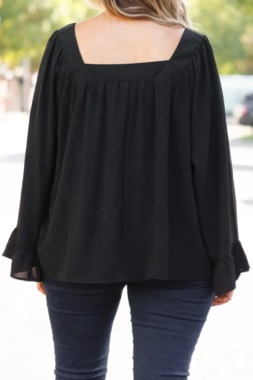 Still Day Dreaming Top, Black