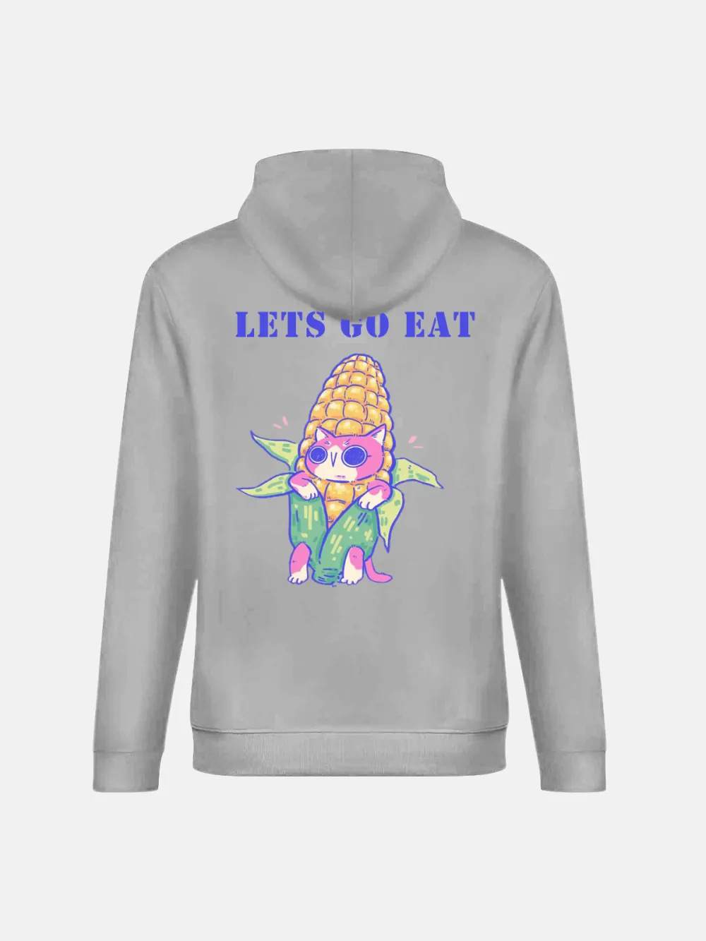 LETS GO EAT PATTERN HOODIE