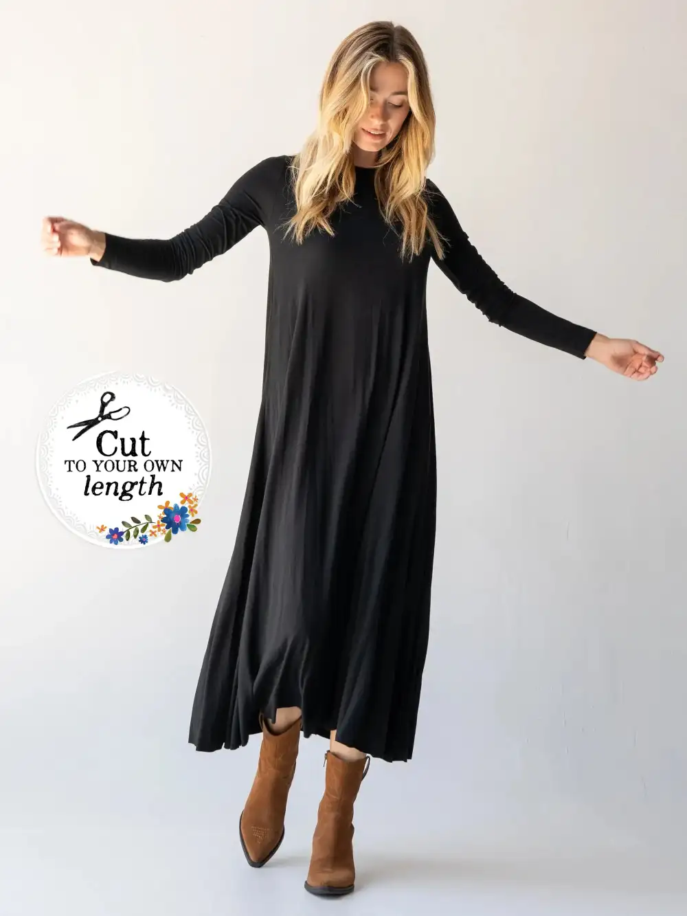 Stevie Knit Maxi Dress - Black