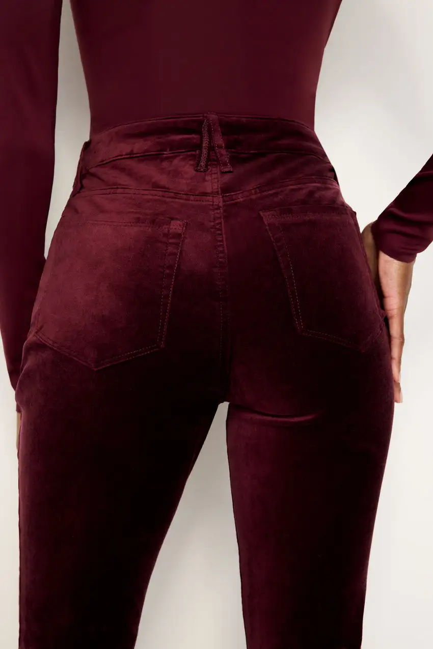 GOOD WAIST SUPER FLARE VELVET PANTS