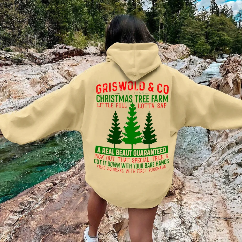 christmas tree farm Women's hoodie