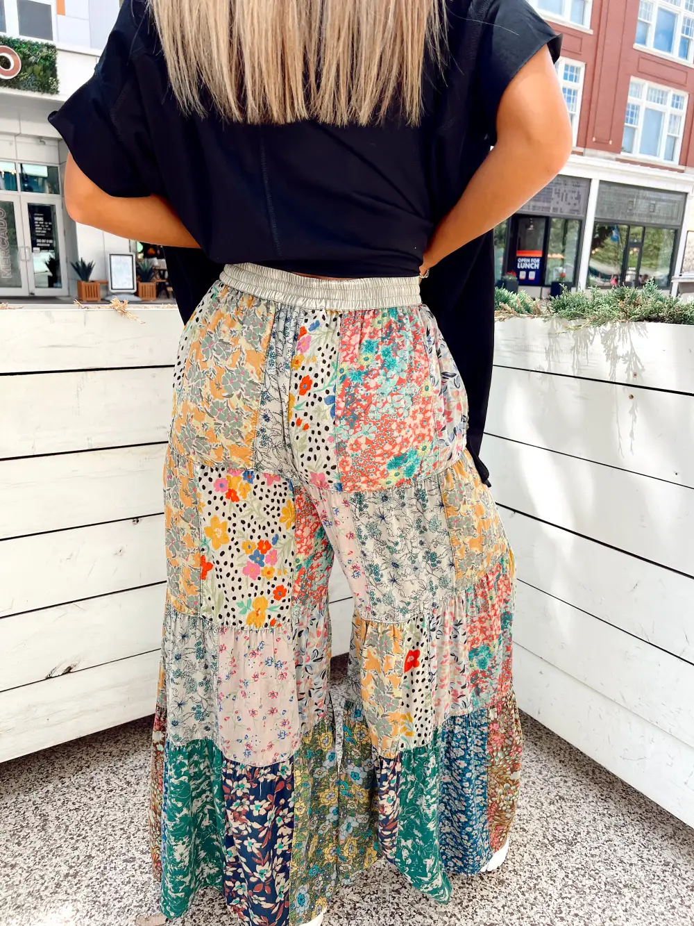 Happiest Here Olive Patchwork Pants