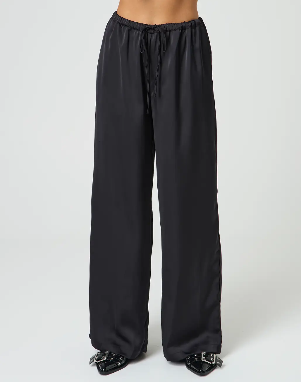 Satin Drawstring Pant