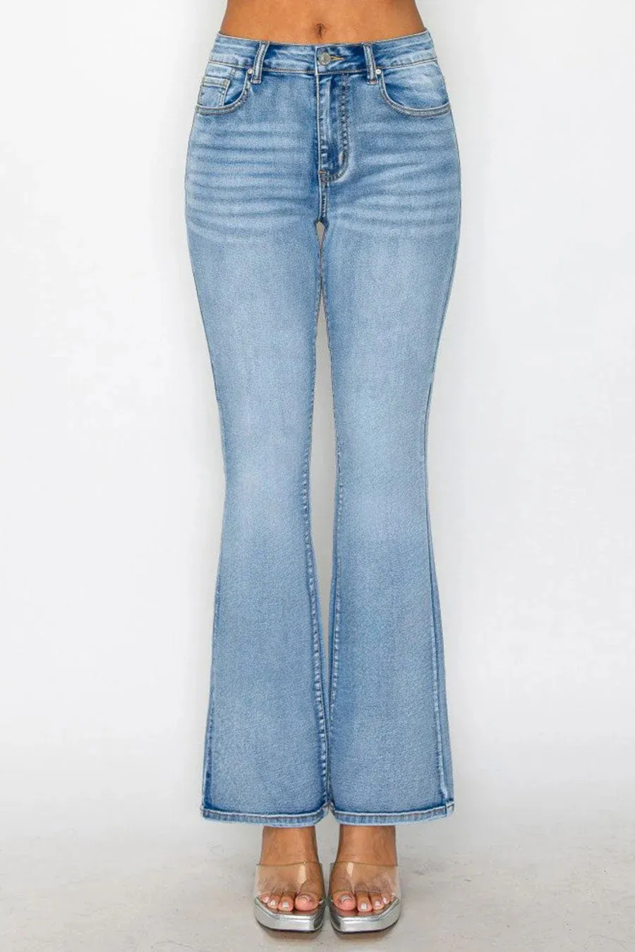 WAXJEAN Boot Cut Jean With Potassium Wash