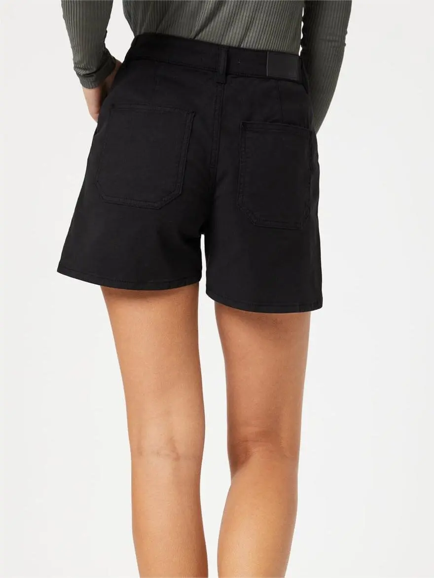 Kylie Utility Black Shorts