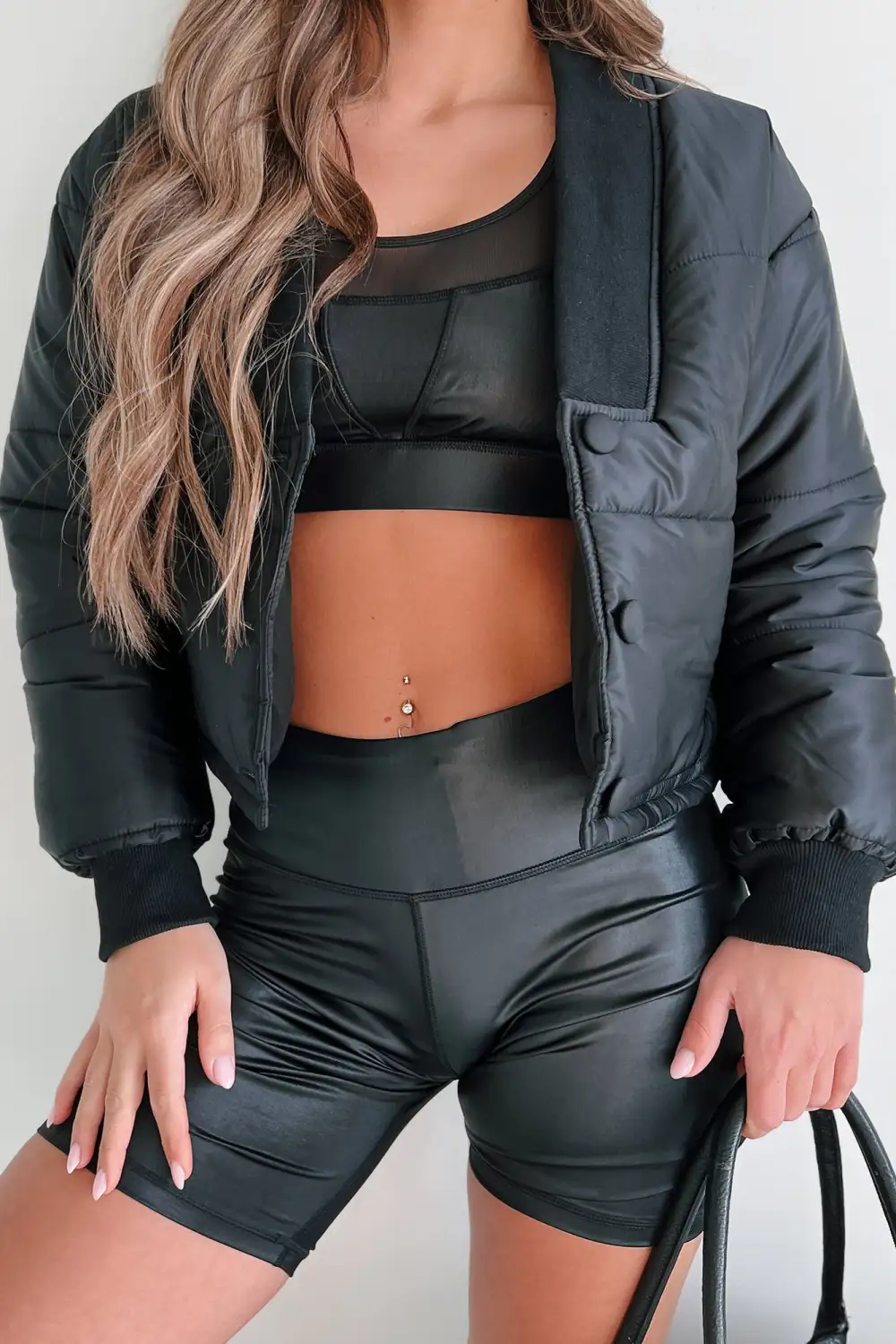 Might Surprise You Padded Crop Jacket