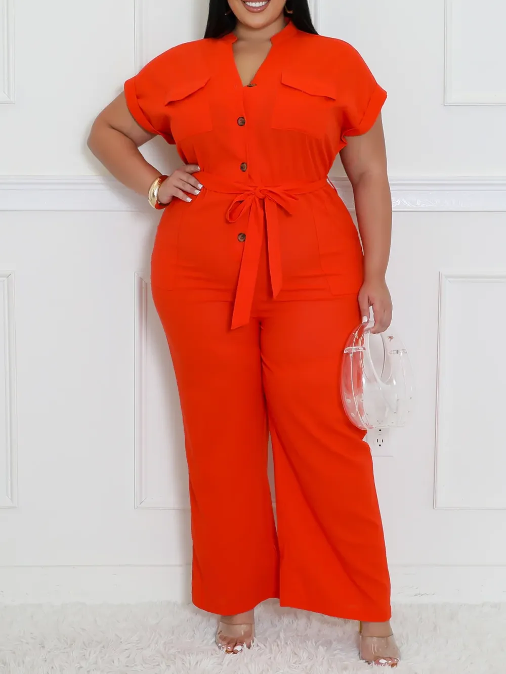 Plus Size Fashion Jumpsuit For Women