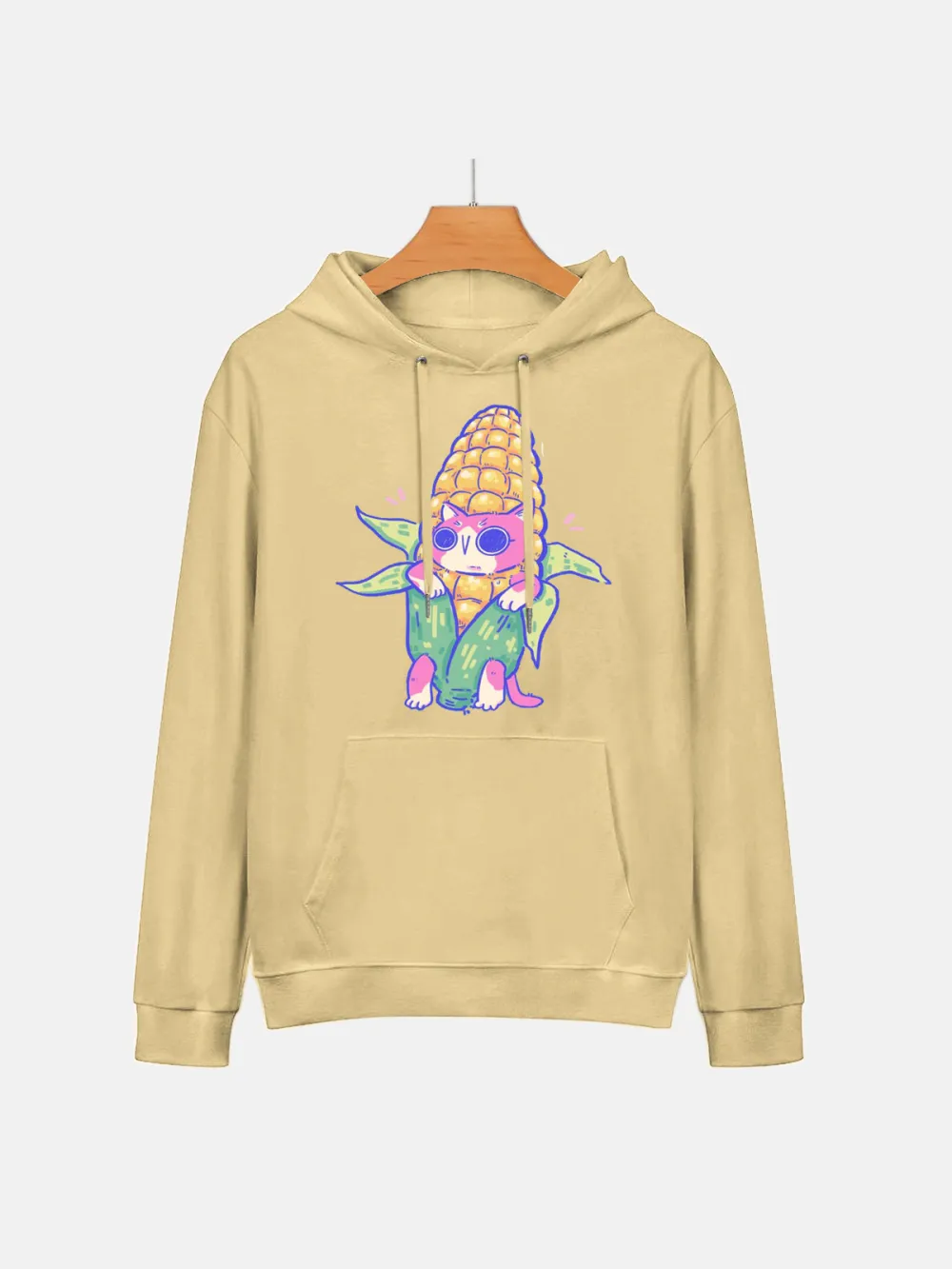 LETS GO EAT PATTERN HOODIE