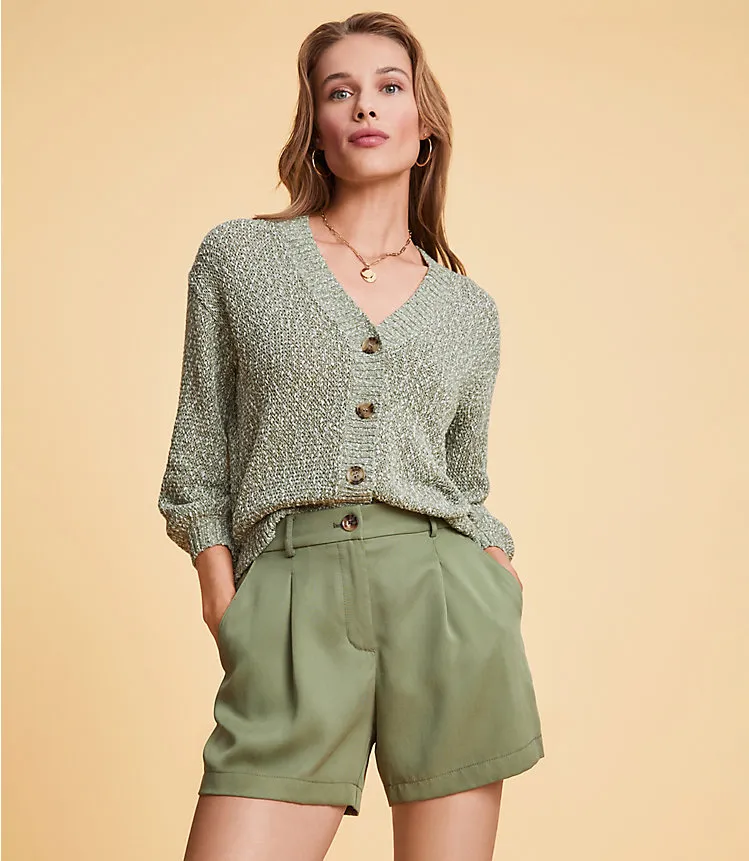 Pleated Shorts in Emory