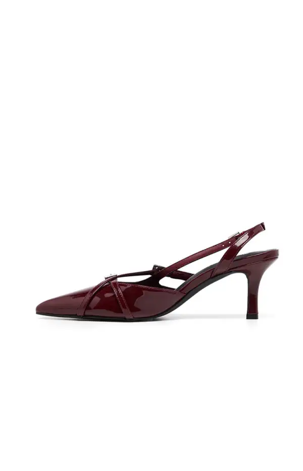 Therapy Juicy Red Patent Slingback Heels