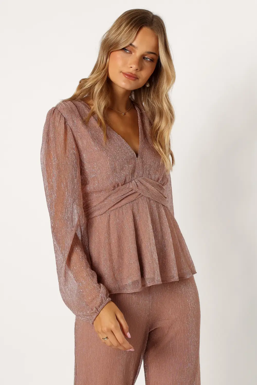 Ramona Long Sleeve Top - Rose