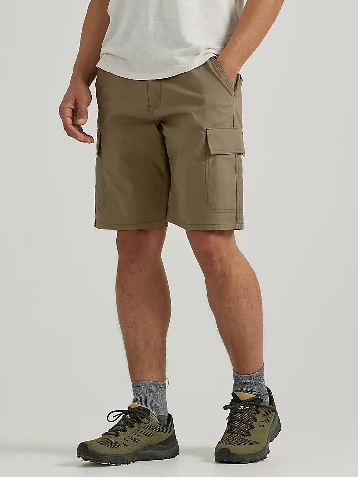 ATG BY WRANGLER™ MEN'S FLEX CARGO SHORT IN DUSTY OLIVE