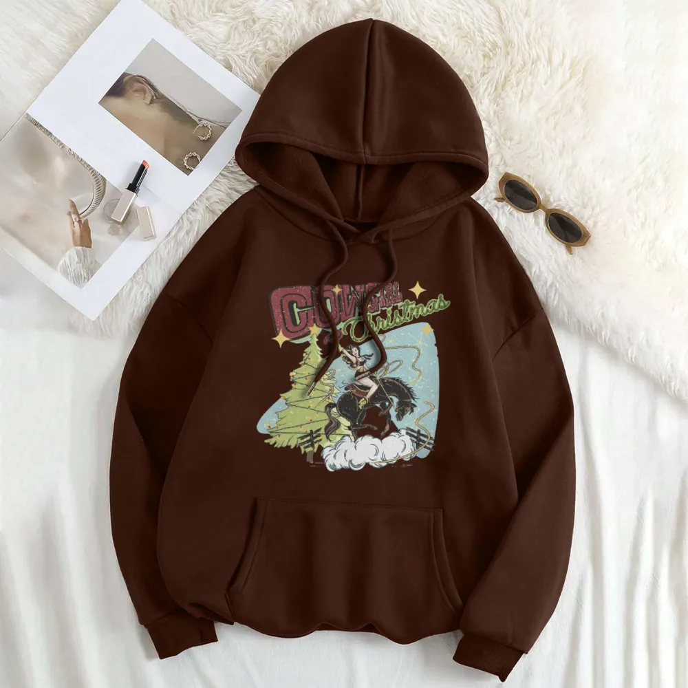 Merry Christmas cowgirl Women's hoodie