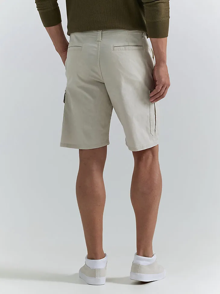 MEN'S WRANGLER AUTHENTICS® STRETCH CARGO SHORT IN GRAIN