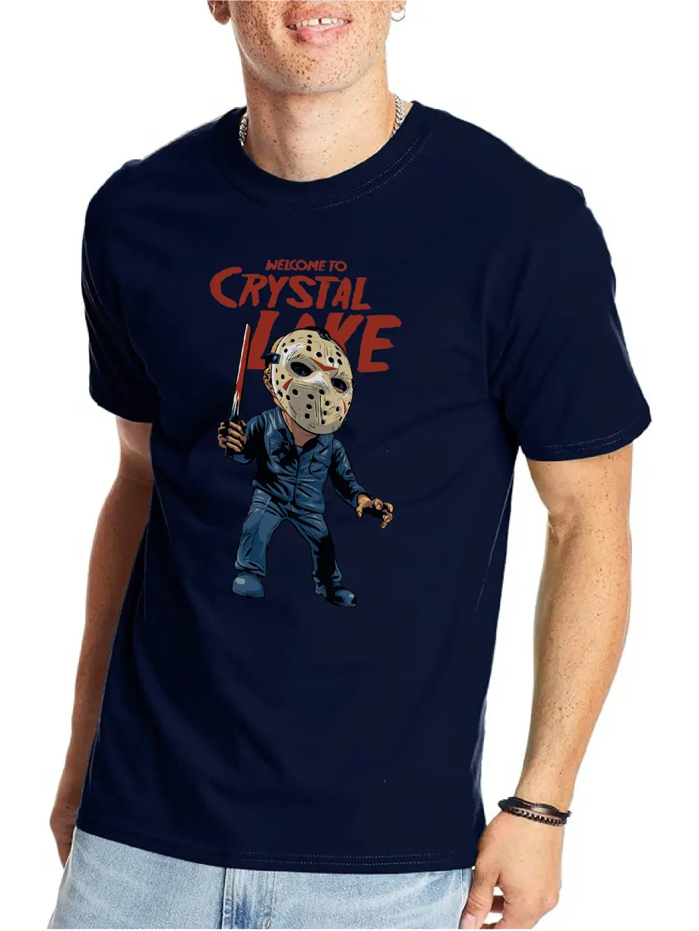 WEKCOME TO CRYSTAL LAKE VINTAGE GRAPHIC  TEE