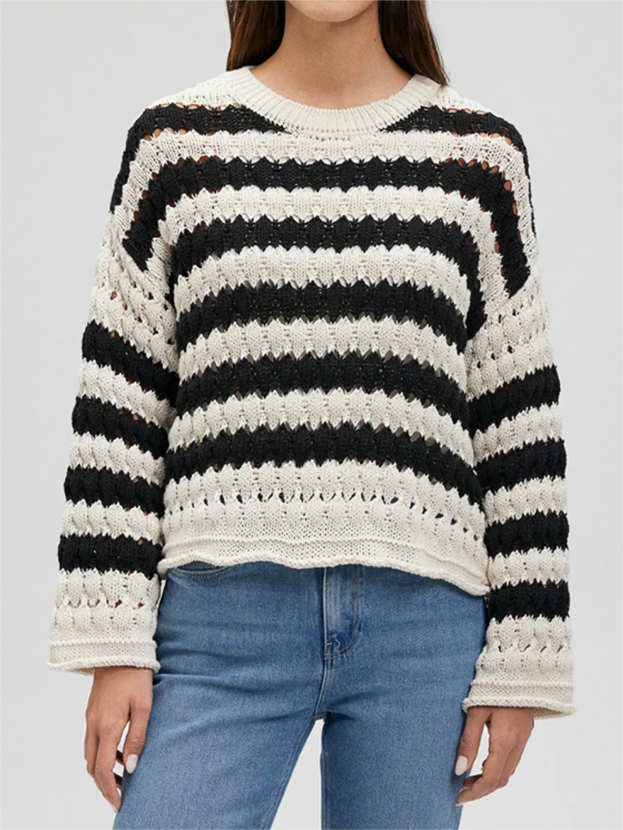 Striped Knit Sweater