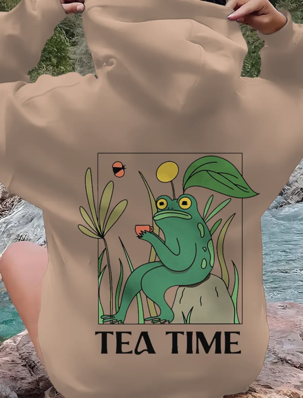 Tea Time Pattern Hoodie