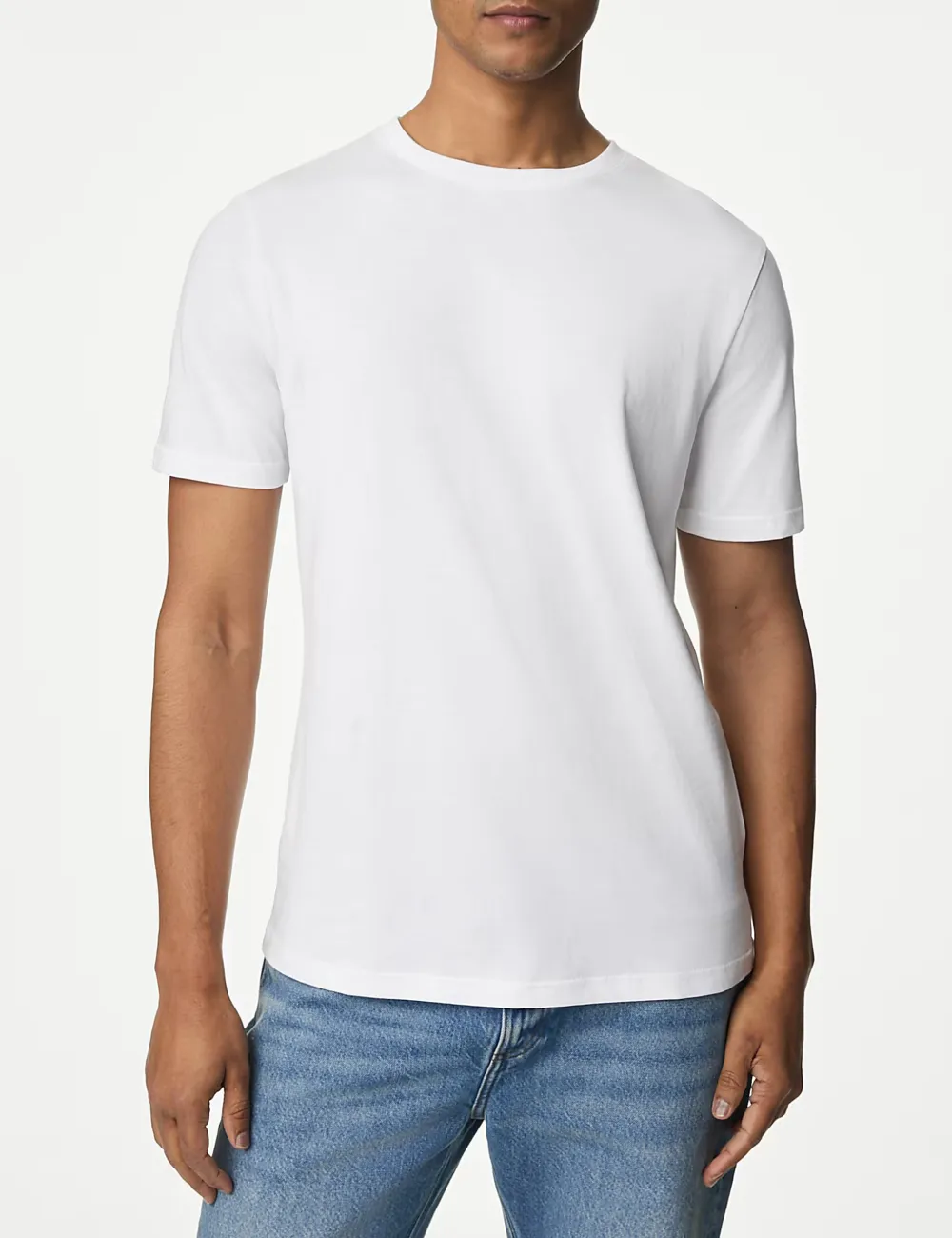 Slim Fit Pure Cotton Crew Neck T-Shirt