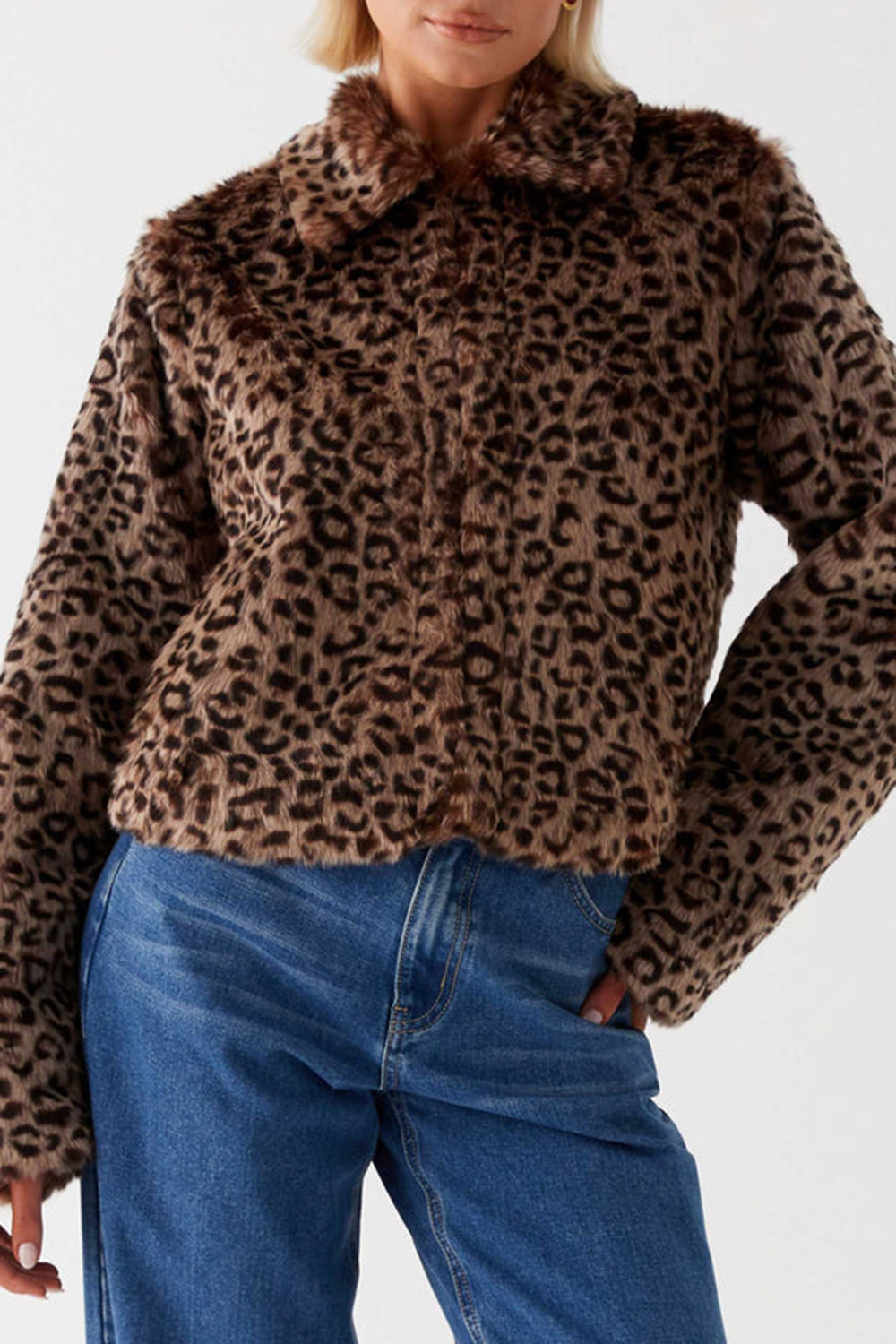 Raleigh Fur Jacket - Leopard