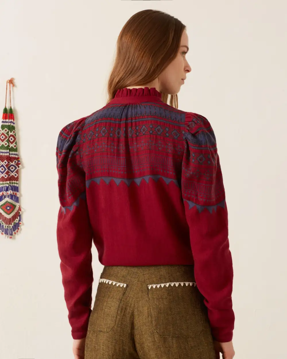 Artemis Plum Fairisle Shirt