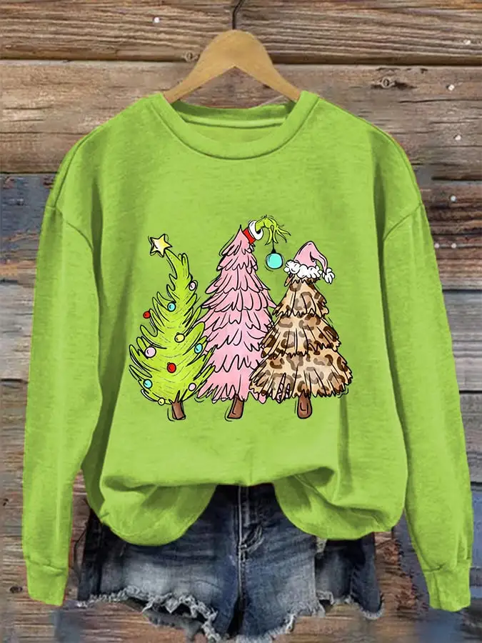 Women's Christmas Tree Casual Sweatshirt