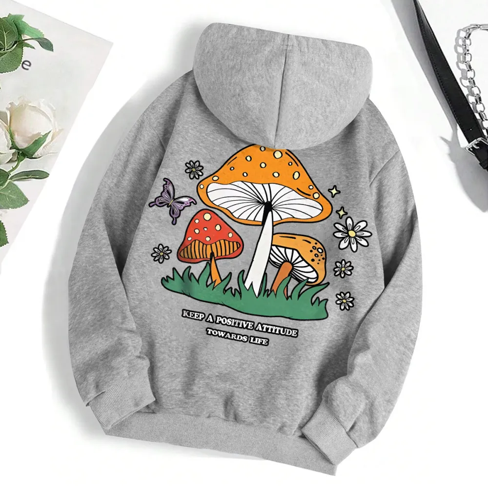 Mushroom butterfly  women's fashion hoodie