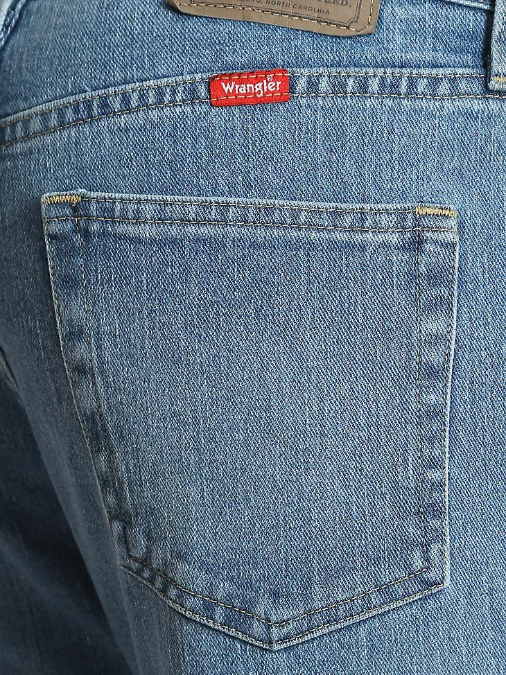 WRANGLER® FIVE STAR PREMIUM DENIM FLEX FOR COMFORT REGULAR FIT JEAN IN DARK STONEWASH