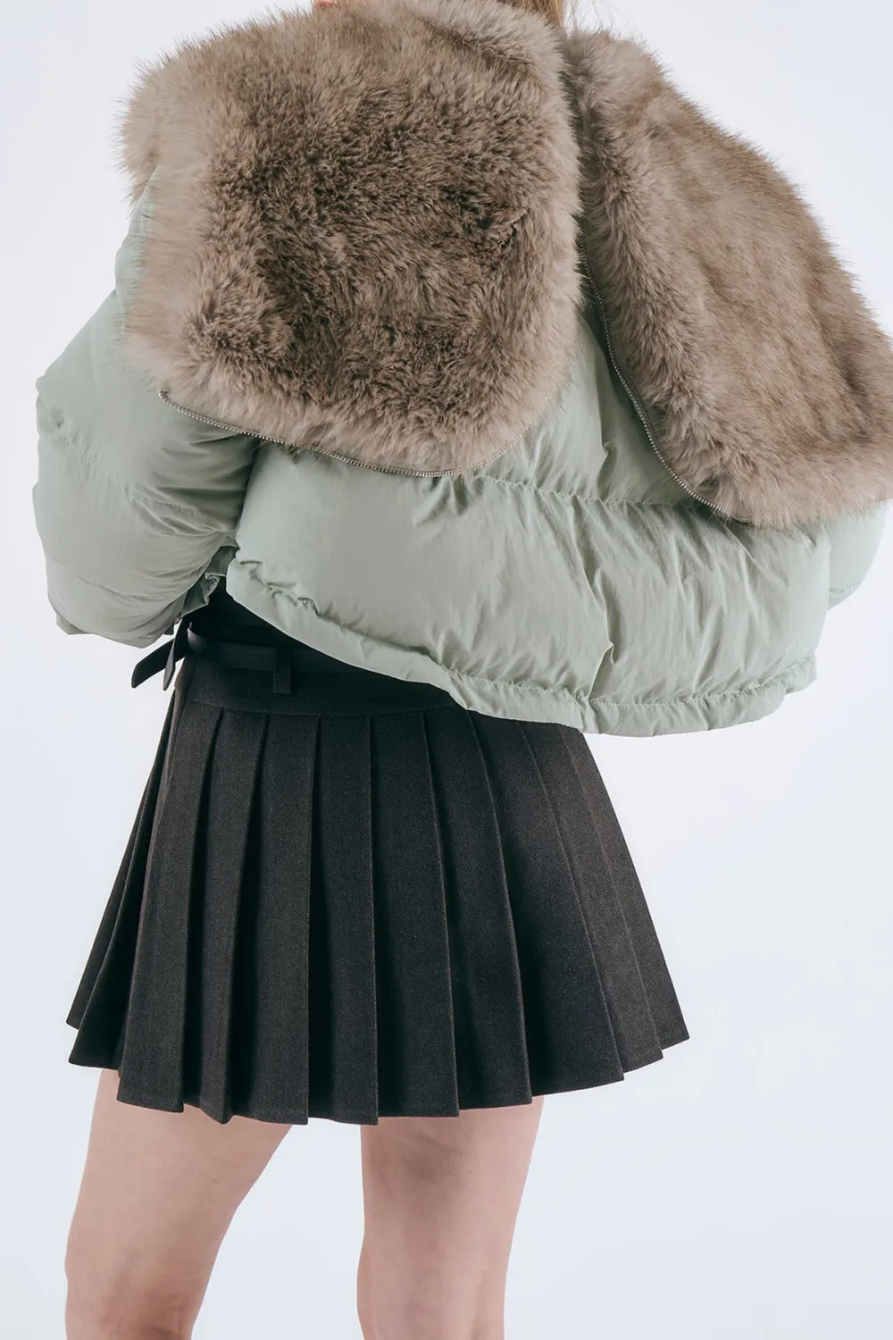 Evie Faux Fur Trim Puffer Jacket