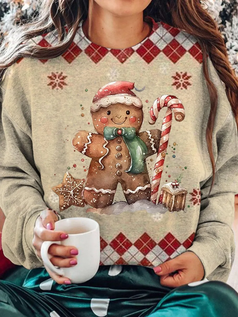 Women's Merry Christmas Print Sweatshirt